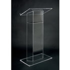 Acrylic "Wing" Style RTA Lectern, Clear