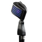 The Fin Dynamic Microphone in Black with Blue LED Lamps
