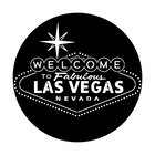 Steel Gobo with "Welcome to Vegas" Image Pattern