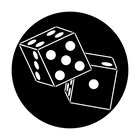 Steel Gobo with "Dice" Image Pattern