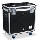 JBL-FLIGHT-EON612-DUAL Flight Case for (2) EON612 Speakers, with Hinged Lid and 3.5&quot; Casters