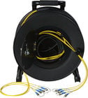 Camplex CMX-TR04ST-0500 4-Channel Fiber Optic Tactical Reel 500 ft Fiber Optic Cable with ST Connectors