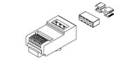 25-Pack of Field Crimped RJ45 Modular Connectors