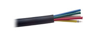 25 AWG Solid, Coax Mini, Component Video, Black, Priced by the Foot