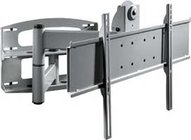 Articulating Wall Arm for 37" - 60" Plasma and LCD with Universal Adapter Plate, Silver