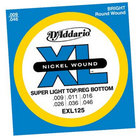 D`Addario EXL125 Super Light Top/Regular Bottom XL Electric Guitar Strings