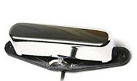 Single-Coil Guitar Pickup, Hot Tele Rhythm (Neck), Chrome Cover