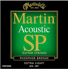 Extra Light Martin SP Phosphor Bronze Acoustic Guitar Strings