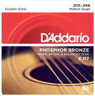 D`Addario EJ17-3D 3-Pack of Medium Phosphor Bronze Acoustic Guitar Strings