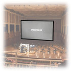 90" x 120" StageScreen Matt White Portable Projection Screen, Silver Frame