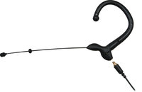 Single-Ear Headworn Mic with 4 Cables, Black