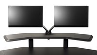 Studio Desk, Double Monitor Mount