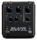 Black Metal High-Gain Distortion Pedal with Gate and Mid Boost