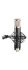 Apex Electronics Apex460B Chrome Apex Multi-Pattern Tube Condenser Microphone in Black