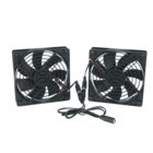 DC Fan Kit with (2) 69 CFM 4.5" Fans and Thermo Controller