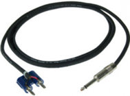 6' 1/4" TS to Banana Plug 14AWG Speaker Cable