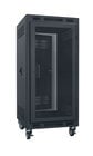 Portable 21 Unit Rack with Fully Vented Door, 27" Deep, Black