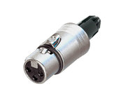 3-pin XLRF Connector W/O Boot, Nickel