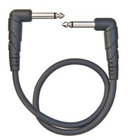 1 ft Classic Series Patch Cable with 1/4" Right Angle Connecrtors