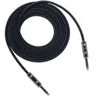 3' 1/4" TRS-M to Right Angle 1/4" TRS-M Patch Cable, Black