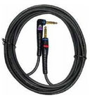 D`Addario PW-GRA-20 Guitar/Instrument Cable, 1/4"-1/4", Mono, Right-Angle, 20 Ft