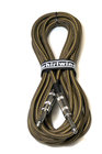 20' Connect Series 1/4" TS-1/4" TS Cable with Tweed Cloth Cover