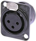 Neutrik NC3FD-L-BAG-1 3-pin XLRF Panel Mount Connector with Silver Contacts