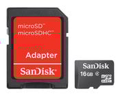 16GB microSDHC Card with 3"x5" SD Adapter