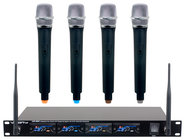 Professional Four Channel UHF Wireless Mic System 