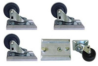 2" Track-Loc Removable Caster Set with Mounting Plates