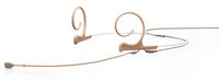 FIOF10-2 [RESTOCK ITEM] d:fine Omnidirectional Dual Ear Headset Microphone with Long Boom and TA4F Connector, Beige