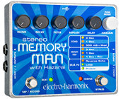 Electro-Harmonix STEREOMEMORYMANW/HAZ Stereo Memory Man with Hazari Digital Delay/Looper Pedal, PSU Included