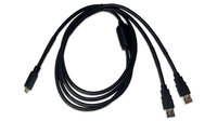 USB-C to 2x USB-A Y Cable for MixPre Recorders