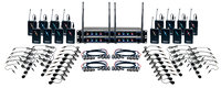 Digital-Play-16 16 Channel UHF Hybrid Wireless Headset and Lapel Micropohone System