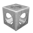 6-Way Flushed Corner Block for 12"x12" Square Trussing