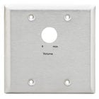 Attenuator Adapter Plate, 2 Gang, Stainless Steel