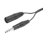 4.9' Connecting Y-Cable for DT 109 Series, 3-pin XLR-M and 1/4" Jack