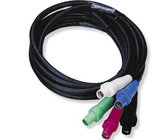 10 ft 400 Amp Cam-Type Tie-In Set with Reverse Ground and Neutral (Green/White)