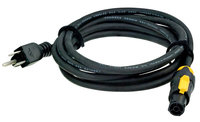 Powercon True1 to Edison Plug Power Cable