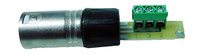 Bare Wire Screw Terminal to Male XLR Connector Adapter