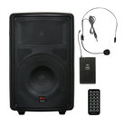 8" Rechargeable Active Portable PA System 150W with Headworn Wireless Mic