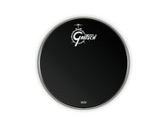 22" Gretsch Logo Ebony Resonant Bass Drum Head