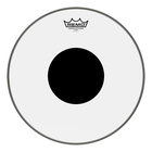 22" Clear Controlled Sound Black Dot Bass Drum Head