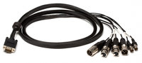 Lynx Studio Technology CBL-ESYNC  Digital I/O and Sync Cable for E44. (4) XLR + (2) BNC to HD15