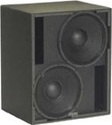 Dual 15" Subwoofer for Permanent Installation Use, 1050W at 4 Ohms, Black