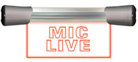 Sonifex LD-20F1MCL  Single Flush Mounting 20cm 'MIC LIVE' Sign