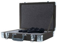 MCB (Black) Foam-Lined Microphone Briefcase (Black)