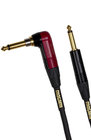 Mogami GOLD-INST-SILENT-R10  10 ft Silent Instrument Cable with Straight and Right Angle Connectors
