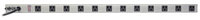 Vertical Power Strip with 12 Right-Angle Outlets, 15' Cord