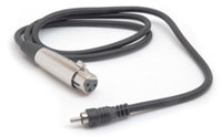 Hosa XRF-110 10' XLRF to RCA Audio Cable